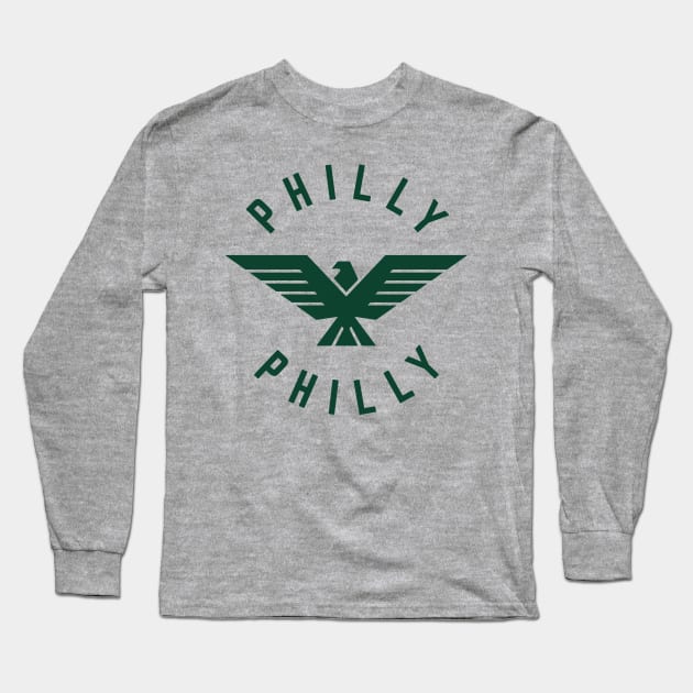 Philly Philly - Philadelphia Football Long Sleeve T-Shirt by PodDesignShop